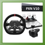 فرمان شبیه‌ساز رانندگی با فیدبک نیرو پی ایکس ان PXN V10